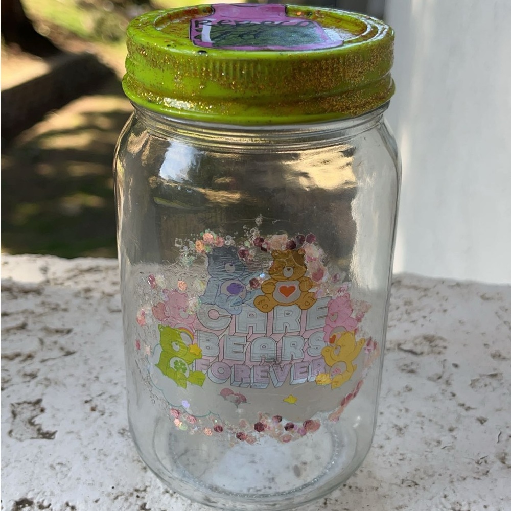 y2k care bear stash jar